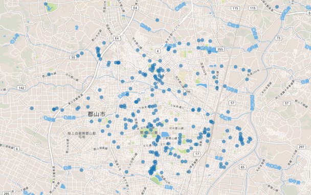 投稿された問題・課題の地域分布